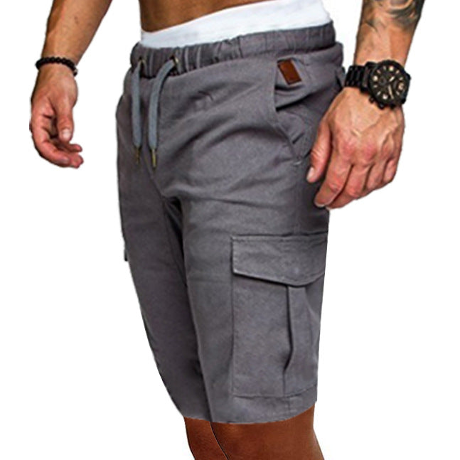 Shorts Men's Loose Casual Thin Belt Casual Sports Shorts