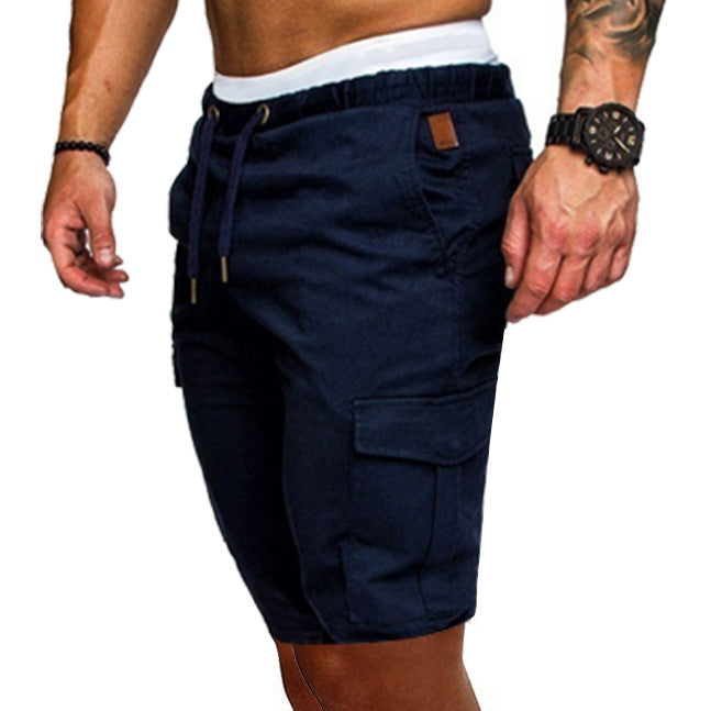 Shorts Men's Loose Casual Thin Belt Casual Sports Shorts