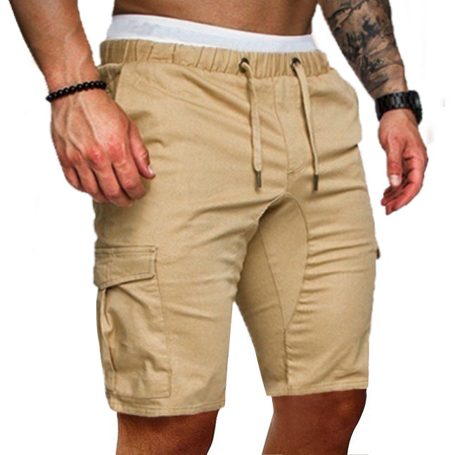 Shorts Men's Loose Casual Thin Belt Casual Sports Shorts