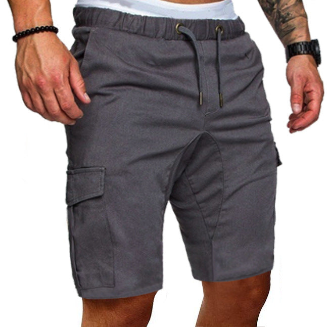 Shorts Men's Loose Casual Thin Belt Casual Sports Shorts